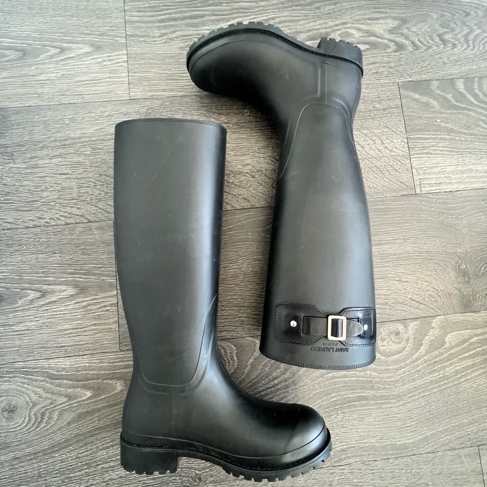 YSL Rain Boots